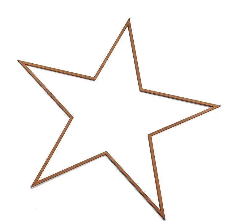 Metalen frame Ster Roest 80 cm