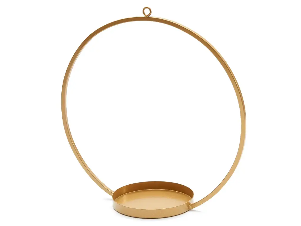 Metalen frame Ring Goud 30 cm met steekschuimhouder 