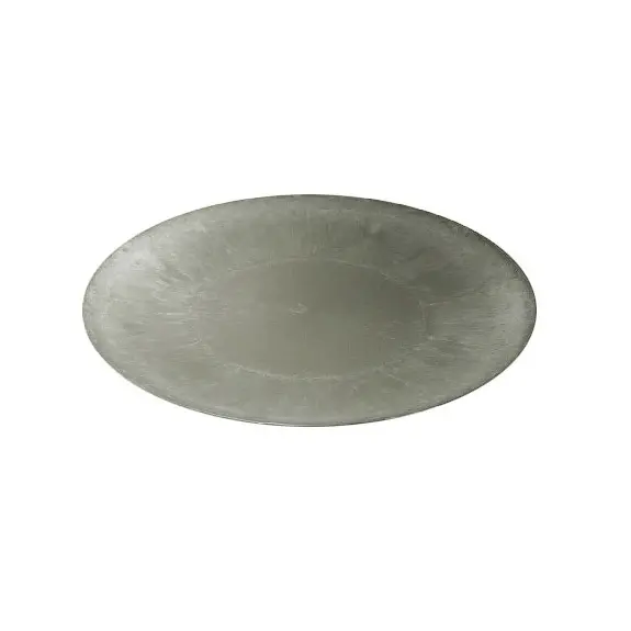 Actie Onderbord Loodlook Rond Basic Grey Grijs 40 cm Doos 16st