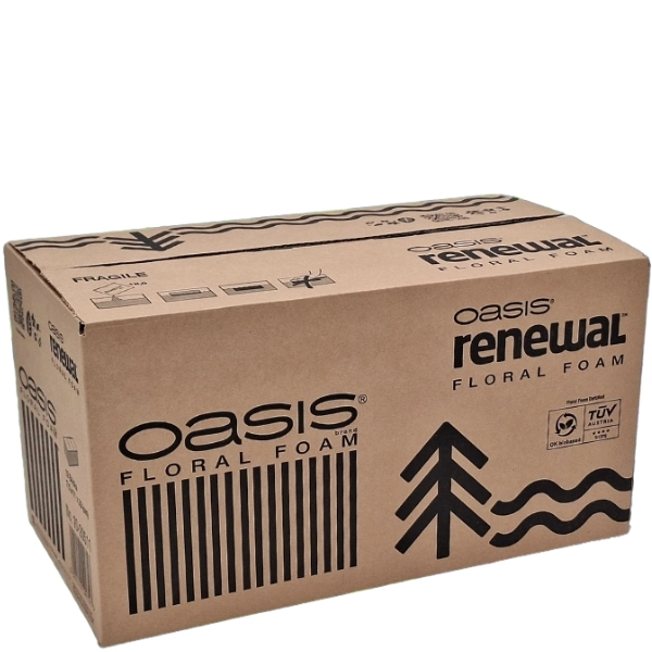 OASIS® RENEWAL™ Brick 12 – Duurzaam & Plantaardig Steekschuim / Doos 12 stuks