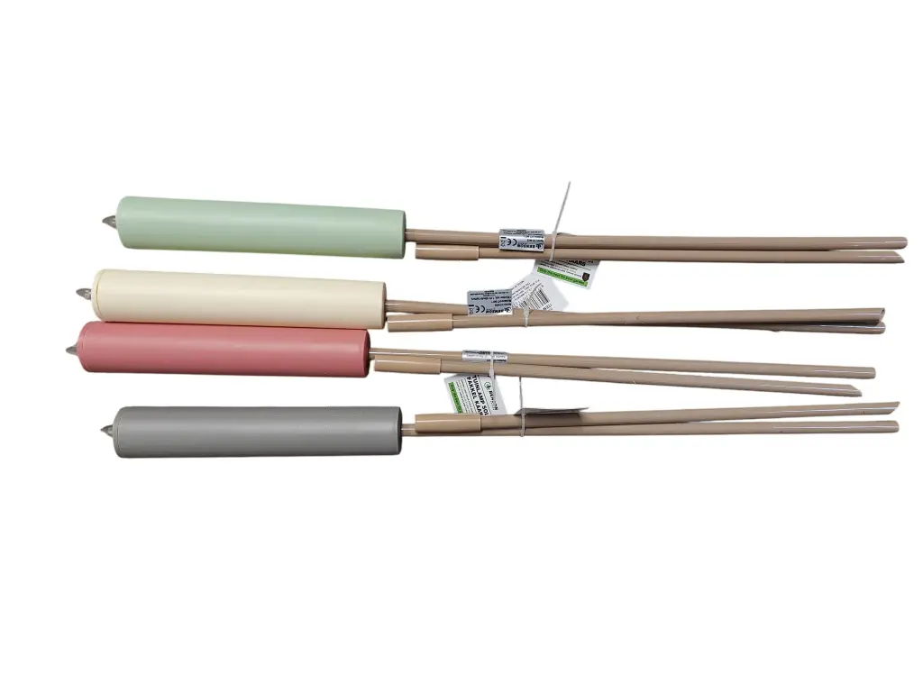 LED Fakkel Solar Pastel 97 cm -4 verschillende Sfeervolle Tuinverlichting op Zonne-energie Set van 4 