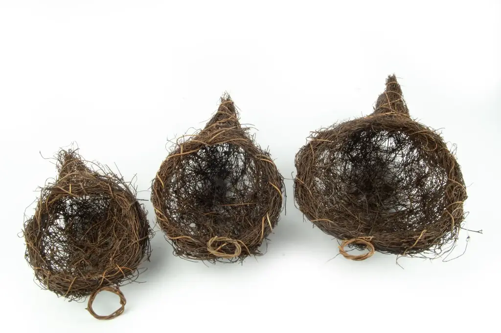 Salim Eendenkorven naturel-Planter set van 3