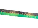Groen Zwart Texel vlag met Gouden opdruk 100 mm 80 cm 