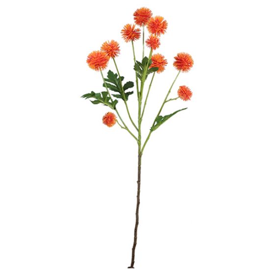 Pom Pom Oranje 61 cm per stuk