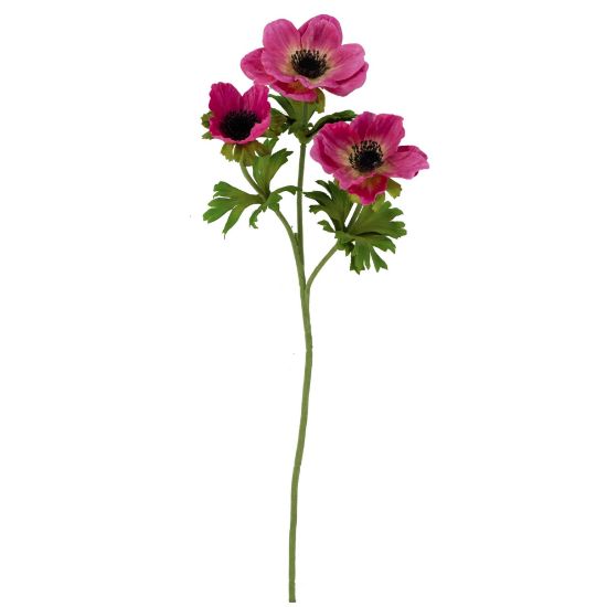 Anemoon Roze Zijdenbloem 56 cm per stuk