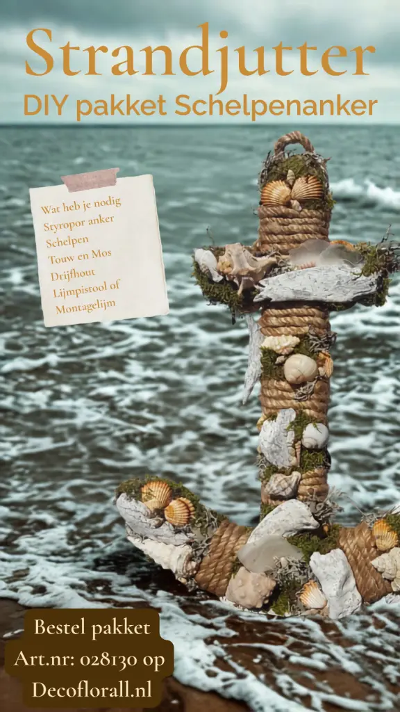 Strandjutter Schelpenanker XL DIY Stel zelf je pakket samen