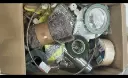 Restantenbox Dik touw, klokjes, kenzan, ikebana prikker, draadkrans Bekijk video voor inhoud
