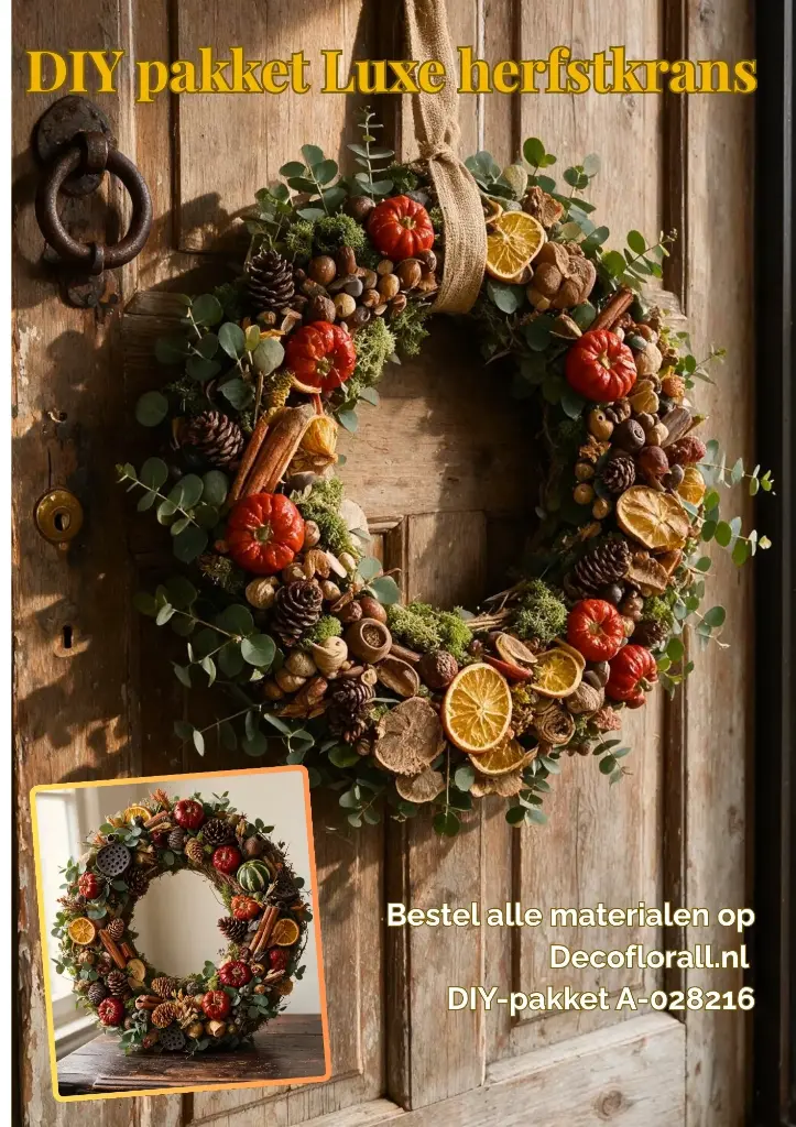 DIY Luxe geurende herfstkrans Stel zelf je pakket samen