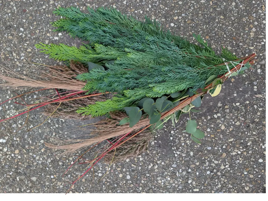 Gemengd groen voor geurboompje L