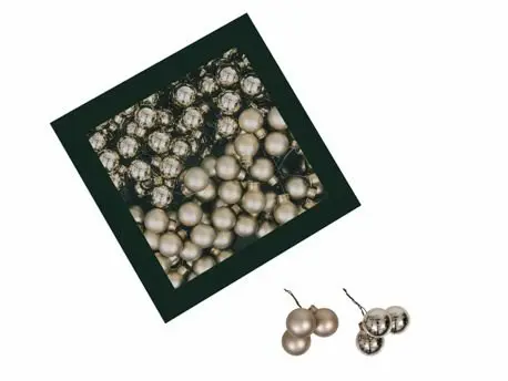 Balletjes op draad Hazel 2 cm combi doos 144 stuks 