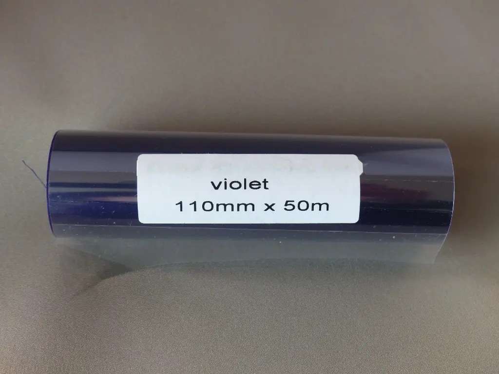 Inkt voor lintprinters Transferfilm Violet Lila wax-resin 50 m x 110 mm Kleine kern 