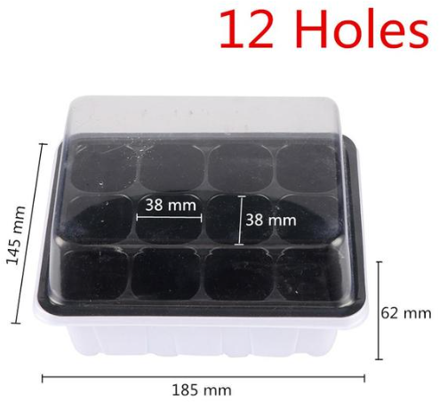 [A-023886] Vensterbankkasje Easy Propagator gesloten 12 gaten