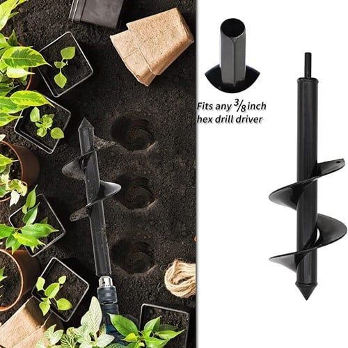 [A-025688] Plantenboor 8 cm dia 25 cm lang excl boormachine