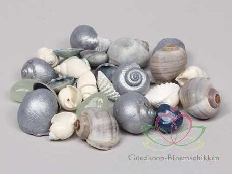 [A-010735] Schelpenmix Deluxe Blauw parelmoer 350 gram