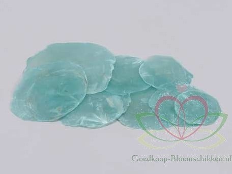 [A-015103] Capiz Camar schelpen Blauw 250 gram