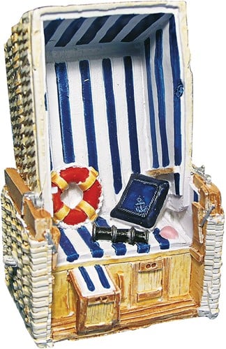 [A-012388] Maritiem Polyresin Strandstoel 11 cm 1 st 