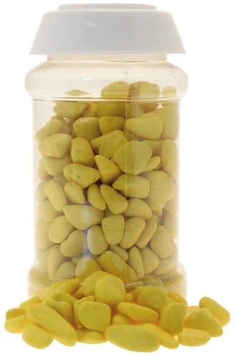 [A-017762] Decoratiesteentjes 500Gm 8-12Mm Pebble Yellow 