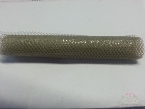 [A-010061] Lint Tule Taupe 8 cm rol 50 m