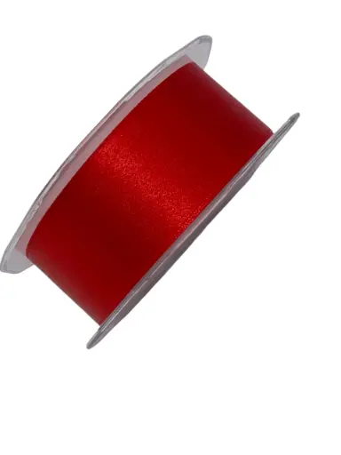 [A-010675] Dubbelsatijn lint Rood 38 mm rol 25 meter