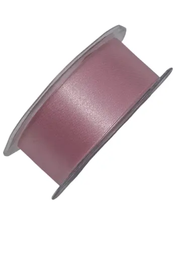 [A-010842] Dubbelsatijn lint Pastelroze 38 mm rol 25 meter