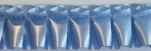 [A-011939] Easy Pleat geplooid lint Kant en klaar Pastelblauw rol 3 meter