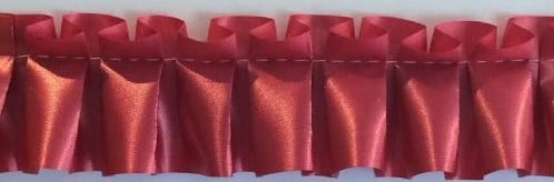[A-011942] Easy Pleat geplooid lint Kant en klaar Rozenrood rol 3 meter