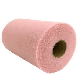 [A-016263] Lint Tule C10 Light Pink 15 cm rol 22 meter