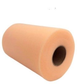 [A-016264] Lint Tule C11 Light Orange 15 cm rol 22 meter