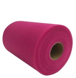 [A-016269] Lint Tule C16 Deep Rose 15 cm rol 22 meter