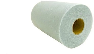 [A-016273] Lint Tule C20 ZilverGrey 15 cm rol 22 meter