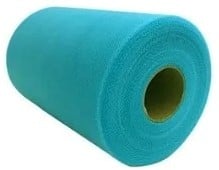 [A-016276] Lint Tule C23 Deep Sky Blue 15 cm rol 22 meter