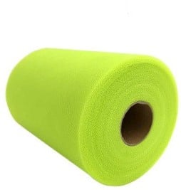 [A-016283] Lint Tule C30 Groen fruit 15 cm rol 22 meter