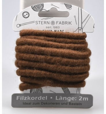 [A-016881] Wolkoord wolslinger Viltkoord Bruin kaart 2 meter