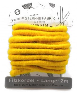 [A-016886] Wolkoord wolslinger Viltkoord Geel kaart 2 meter