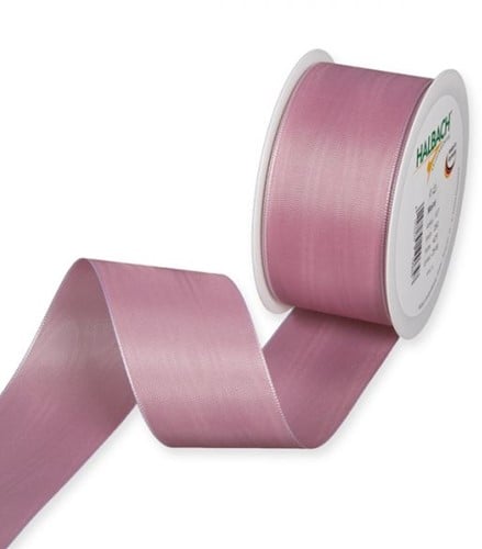 [A-017235] Lint Moire Pragé Oudroze hotstamp om zelf te schrijven 50 mm rol 25 meter