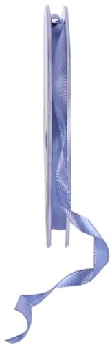 [A-017723] Dubbelsatijn lint Korenbloemblauw 6 mm rol 20 meter