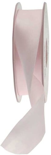 [A-017739] Dubbelsatijn lint Babyroze 38 mm rol 20 meter