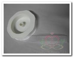 [A-018362] Lint Organza met geweven randje 10 Rose 15 mm per meter