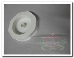 [A-018363] Lint Organza met geweven randje 10 Rose 15 mm rol 