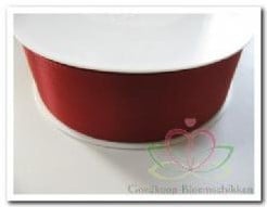 [A-018522] Lint Rood kerstlint Taft 65 Wijnrood 40 mm per meter