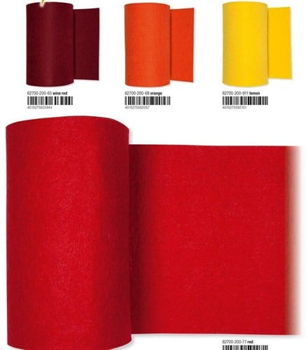 [A-019992] Viltband 68 Oranje 20 cm rol 3 meter