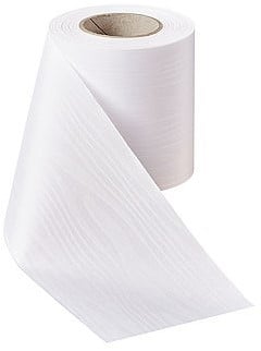 [A-022851] Lint Moire Pragé Wit hotstamp om zelf te schrijven 75 mm rol 
