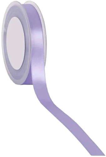 [A-023318] Dubbelsatijn lint Lavendel 15 mm rol 25 meter