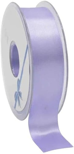 [A-023319] Dubbelsatijn lint Lavendel 25 mm rol 25 meter