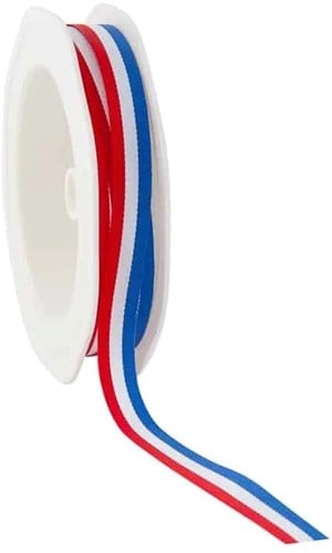 [A-023325] Lint Nederlandse vlag Boerenvlag 10 mm rol 25 meter