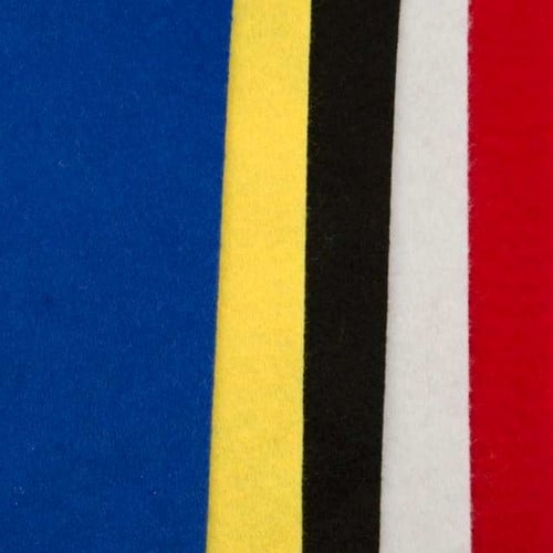 [A-024581] Viltlapjes Multicolor Kit 6 20x30 cm 1mm dik per pak 10 stuks