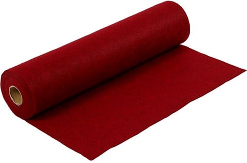 [A-024939] Hobbyvilt 1,5 mm 180-200 g/m2 Gemêleerd rood 45 cm rol 5 meter