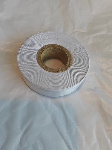 [A-027187] Zijdelint Lintprinter Wit 15mm 25 meter