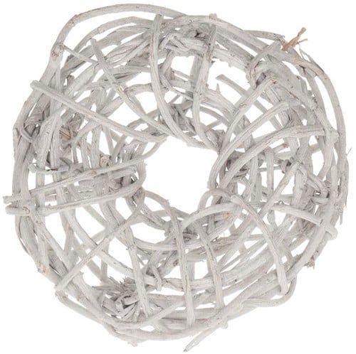 [A-011630] Krans Lianen Lianenkrans 30cm White wash landelijke groendecoratie