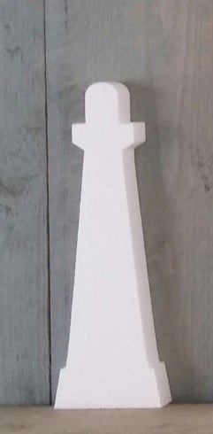 [A-012373] Styropor Piepschuim Isimo Vuurtoren 30x3 cm
